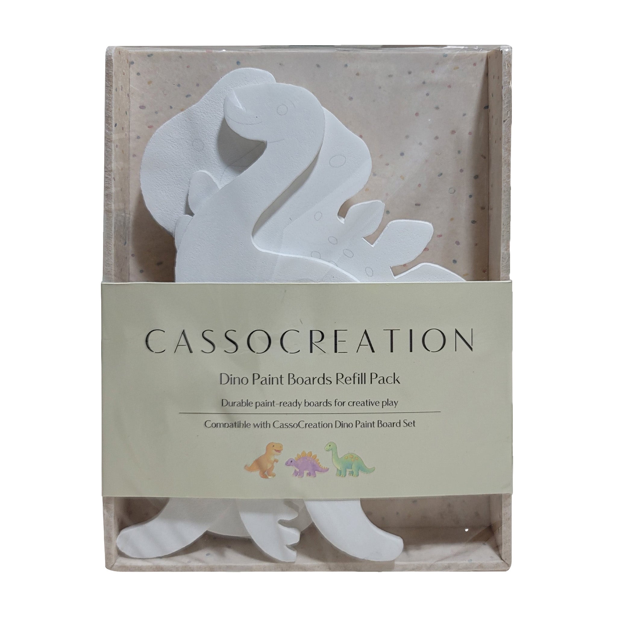CassoCreation – Dino Paint Boards (Refill Pack)